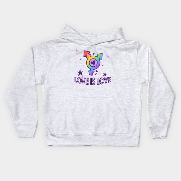 Love is Love by WOOF SHIRT Kids Hoodie by WOOFSHIRT